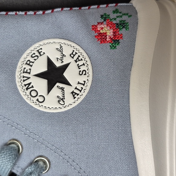 Chuck Taylor All Star Move Platform Rose Cross Stitch High-Tops! Size 8.5! NWT! - Picture 3 of 15